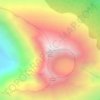 Rinjani Peak topographic map, elevation, terrain