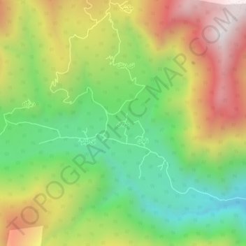 مریان topographic map, elevation, terrain