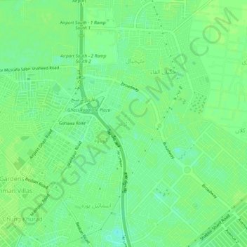 Tibba topographic map, elevation, terrain