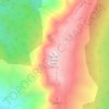 South Sandia Peak topographic map, elevation, terrain