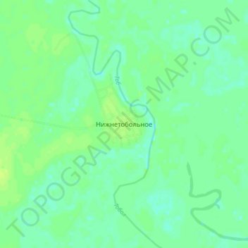 Нижнетобольное topographic map, elevation, terrain