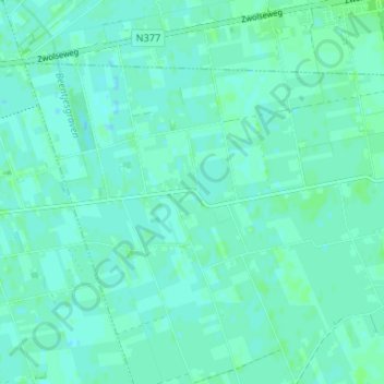 Vinkenbuurt topographic map, elevation, terrain