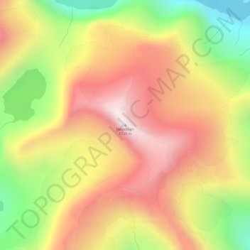 Høgstolen topographic map, elevation, terrain