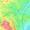 Rednal topographic map, elevation, terrain