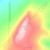 Hotham Peak topographic map, elevation, terrain