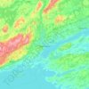 Quinte West topographic map, elevation, terrain