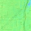 Kingsland topographic map, elevation, terrain