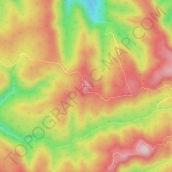 Callahan topographic map, elevation, terrain