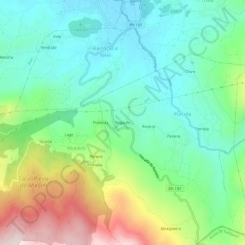 Regoufe topographic map, elevation, terrain