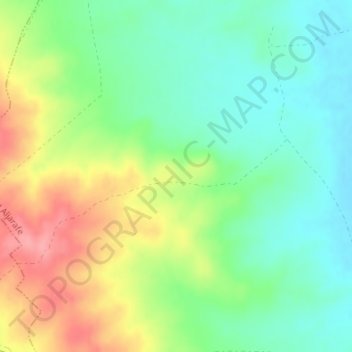 Los Alcores topographic map, elevation, terrain