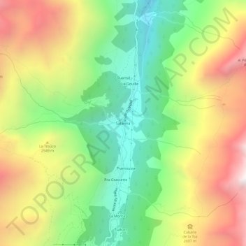 Satarma topographic map, elevation, terrain