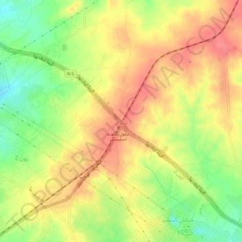 Tarnol topographic map, elevation, terrain