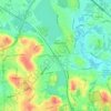 Wakefield Junction topographic map, elevation, terrain