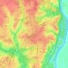 The Greens topographic map, elevation, terrain