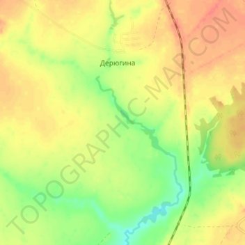 Глядино topographic map, elevation, terrain