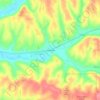 Gnaw Bone topographic map, elevation, terrain