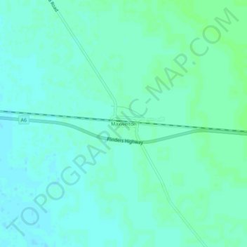 Maxwelton topographic map, elevation, terrain