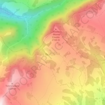 Sturm Leger Alm topographic map, elevation, terrain