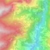 Ghandruk topographic map, elevation, terrain