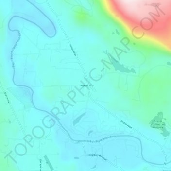 Riverside topographic map, elevation, terrain