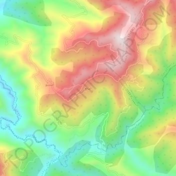 Ghebbala topographic map, elevation, terrain
