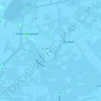 Bollhaus topographic map, elevation, terrain