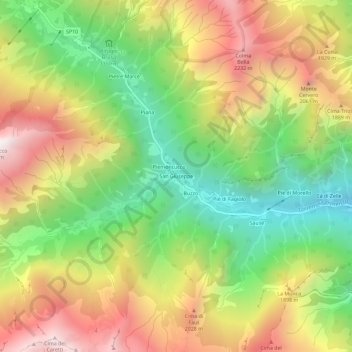 San Giuseppe topographic map, elevation, terrain