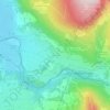 Luns - Lunes topographic map, elevation, terrain