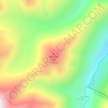 Neutral Hill topographic map, elevation, terrain