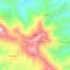 El Ocotito topographic map, elevation, terrain