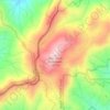 Max Patch Mountain topographic map, elevation, terrain