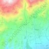 Las Barreras topographic map, elevation, terrain
