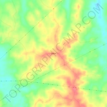 Dollar topographic map, elevation, terrain