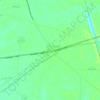 Chak Mano topographic map, elevation, terrain