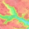 La Recette topographic map, elevation, terrain