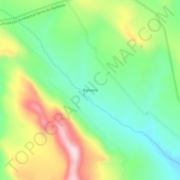 Barreiro topographic map, elevation, terrain