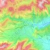 Privas topographic map, elevation, terrain