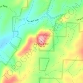 Dark Mountain topographic map, elevation, terrain