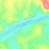 Tocadas topographic map, elevation, terrain