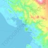 Sibolga topographic map, elevation, terrain