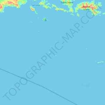 Dumoulin Islands topographic map, elevation, terrain