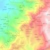 Bayt al Kharab topographic map, elevation, terrain