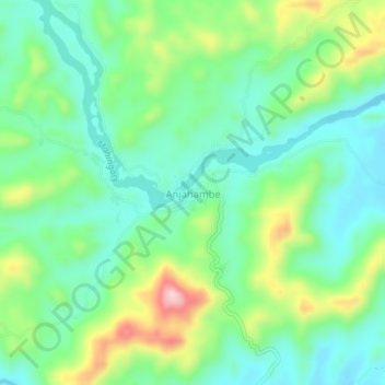 Anjahambe topographic map, elevation, terrain