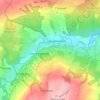 Hamsterley topographic map, elevation, terrain