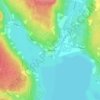 Osen topographic map, elevation, terrain