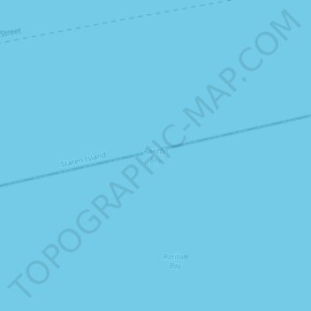 Raritan Bay topographic map, elevation, terrain