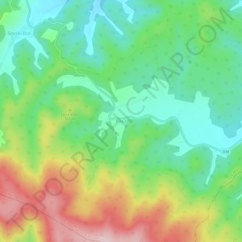 Paka topographic map, elevation, terrain