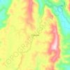 Thenzawl topographic map, elevation, terrain