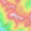 Mont Pelat topographic map, elevation, terrain