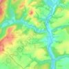 Kernévez topographic map, elevation, terrain